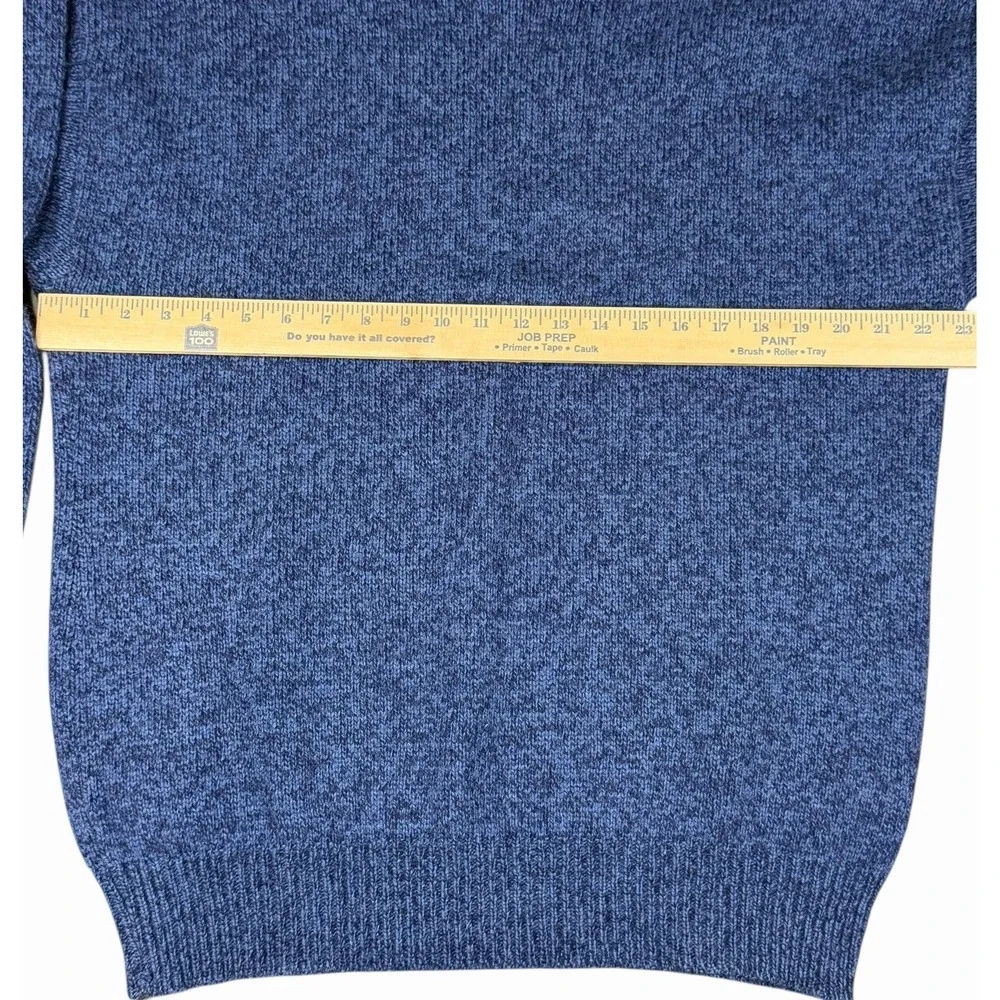Vintage Eddie Bauer Wool Sweater Mens XL Tall Blue Made in USA Crewneck Kint